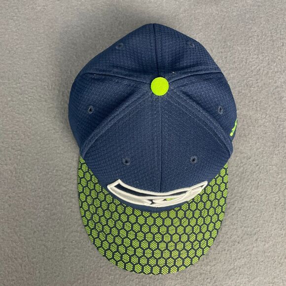 Seattle Seahawks Hat Men's 7.5 New Era 6-Panel Baseball Navy Green Football NFL - Picture 6 of 13